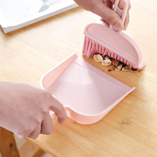 [기성]미니 청소세트 책상 빗자루 쓰레받이 셋트