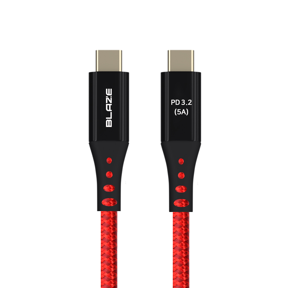 C TO C 케이블 100W USB3.2 4K 20기가 초고속 충전케이블 레드, 1개, 0.5m - 상세 이미지 4