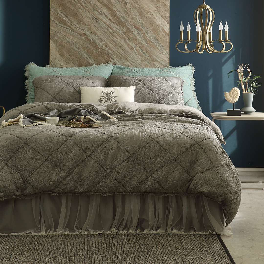 레이스 침대 커버 이스턴킹 미라지 베드 프릴 스커트