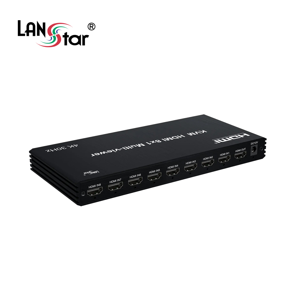 KVM 스위치 CCTV 모니터 HDMI 멀티뷰어 4K 화면분할기 (LS-M8TS) - 상세 이미지 3