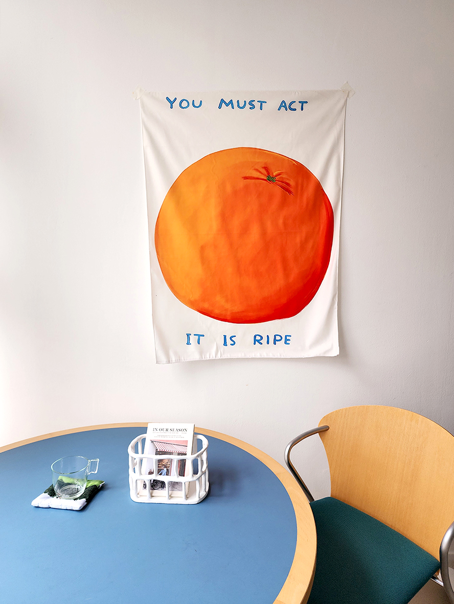 블랑쉬 풍수에 좋은 귤몽 패브릭 포스터 벽걸이 벽장식 바란스 73x95