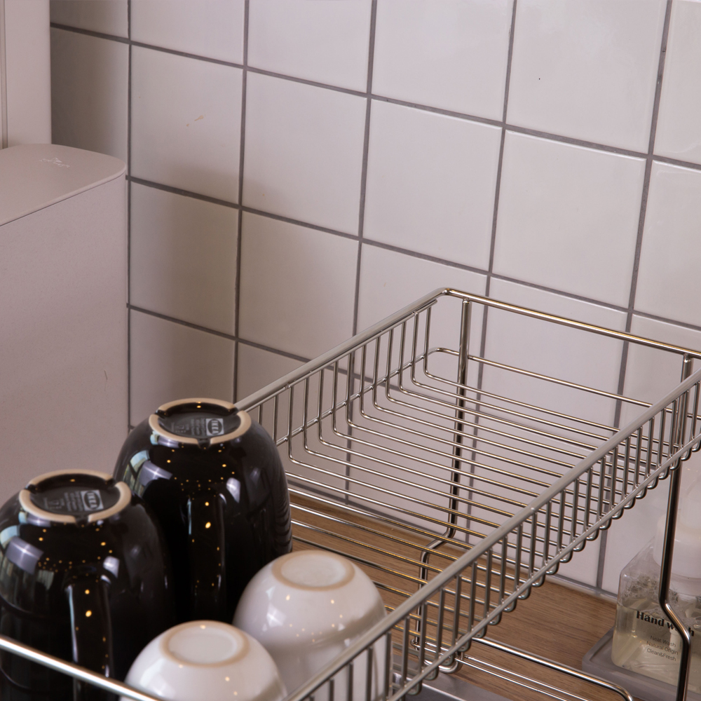 스토피아 투인원 올스텐304 틈새 슬림 확장형 식기건조대 1단(소)