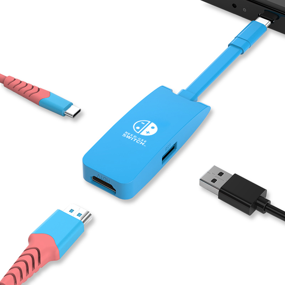 닌텐도 스위치 미니 독 악세사리 HDMI TV 연결 휴대용 컨버터 4K 60Hz 덱스모드 - 상세 이미지 5