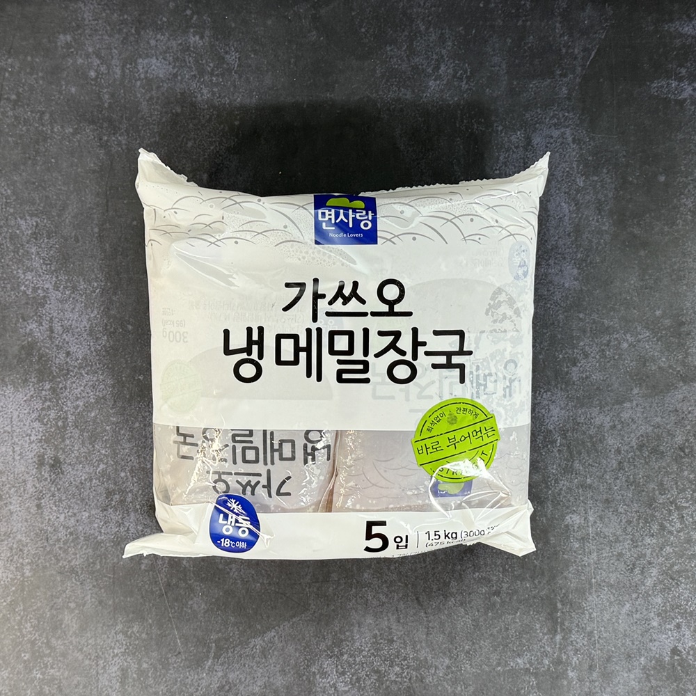 면사랑 가쓰오 냉메밀장국 300g x 5개 냉면육수 국수 메밀장국
