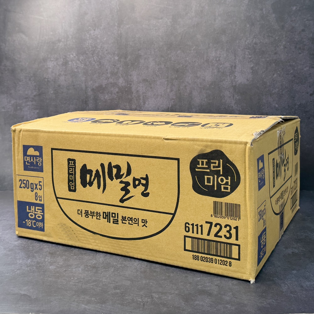 면사랑 냉동 프리미엄 메밀면 모밀국수 소바 메밀국수 냉모밀 1.25kg, 8개 - 상세 이미지 2