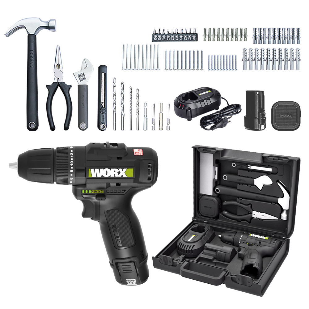 웍스 충전드릴 전동 드라이버 12V 2.0Ah BL WE211.4