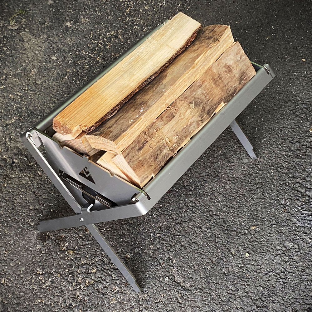 밥캠핑 엑스그릴 컴팩트 접이식 숯불 바베큐그릴 불멍 캠핑화로대