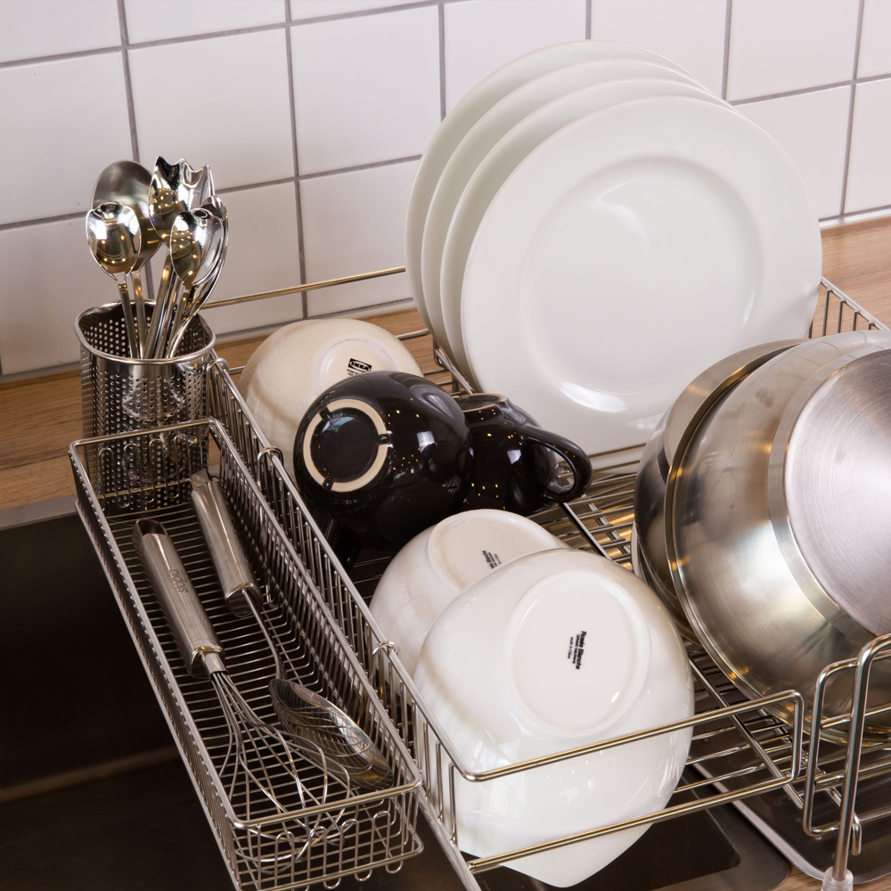 스토피아 투인원 올스텐304 틈새 슬림 확장형 식기건조대 1단(소)