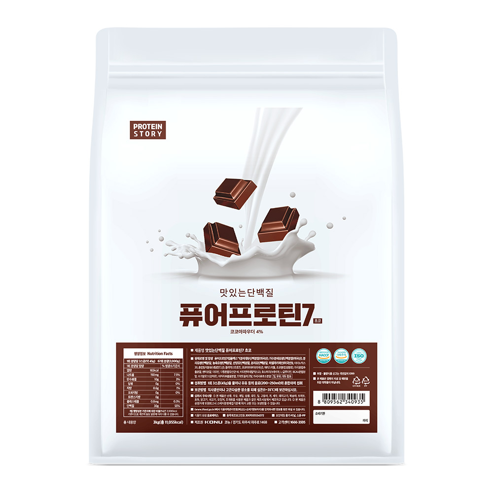 프로틴스토리 맛있는 단백질 퓨어프로틴7 오트밀 3kg - 상세 이미지 2