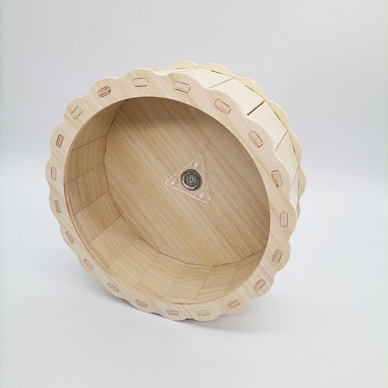 미니펫 원목 무소음 대형 쳇바퀴 21CM - 상세 이미지 2
