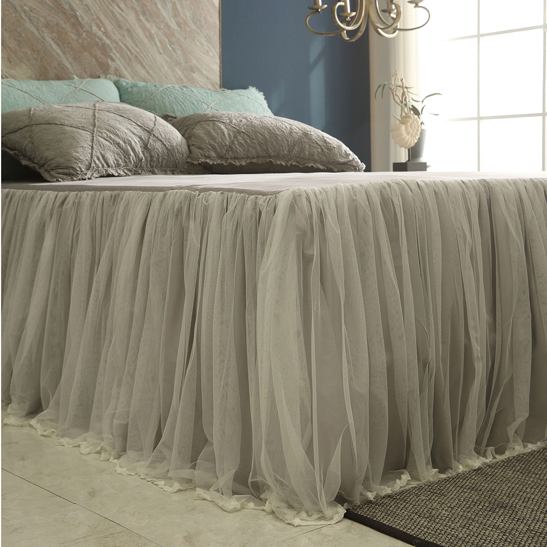 레이스 침대 커버 이스턴킹 미라지 베드 프릴 스커트