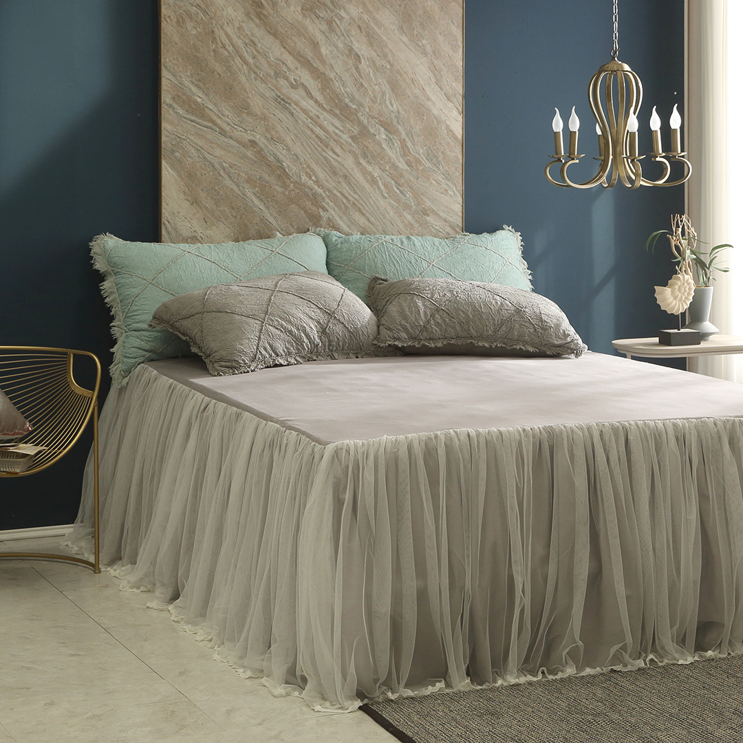 레이스 침대 커버 이스턴킹 미라지 베드 프릴 스커트