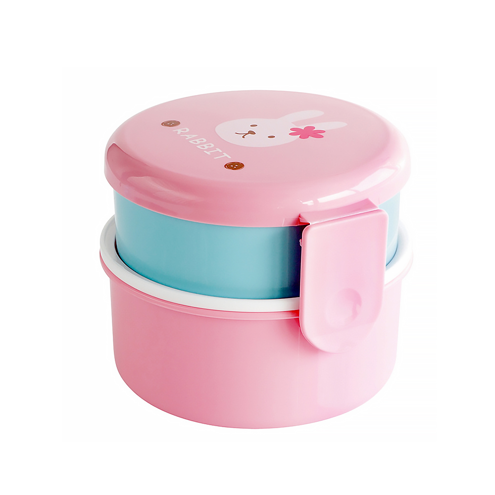 온다온 원형 2단 도시락통 540ml 어린이집 도시락 소풍 샐러드 유치원 런치박스 이미지 8