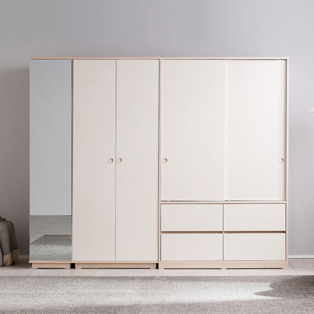 장인가구 크라운 빅 1200 서랍형 슬라이딩옷장 - 상세 이미지 4