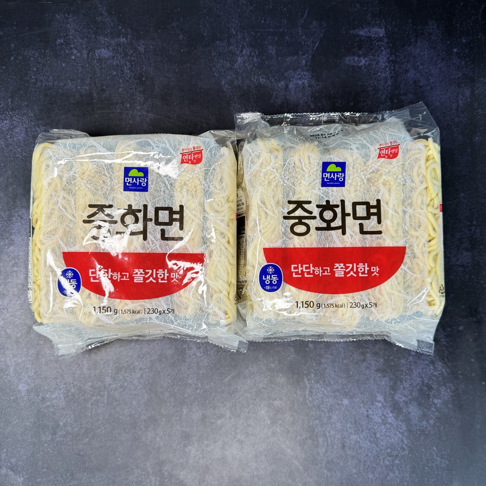 면사랑 냉동중화면 중식 짬뽕면 냉동면 230g x 5개 1.15kg, 8개