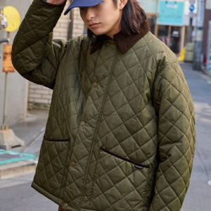 retock's 퀼팅 자켓 카라 코듀로이 빅 실루엣 오버핏 재킷 발수 나... 착용 후기 | 사이즈/핏 총정리 - 상품 이미지 2