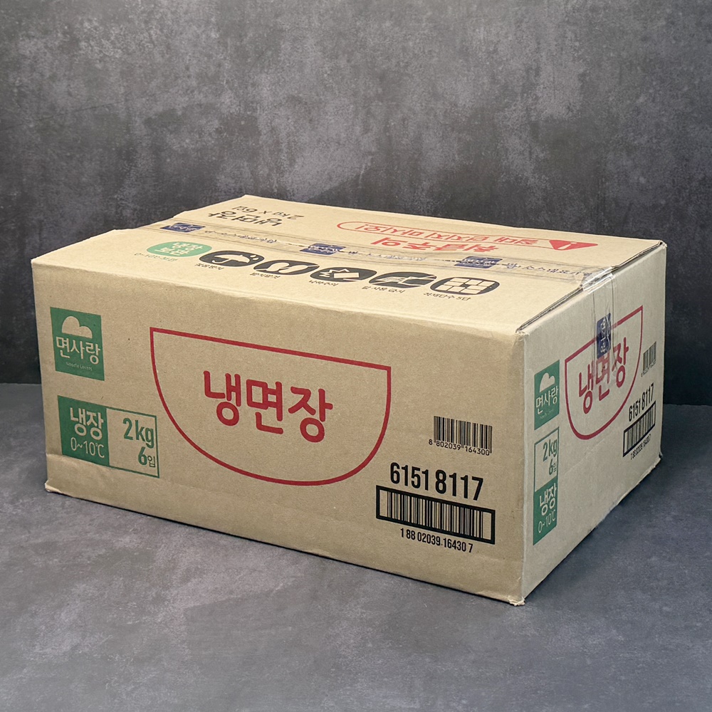 면사랑 냉면장 비빔장 냉면 비빔양념장 소스 업소용 2kg, 6개 - 상세 이미지 5