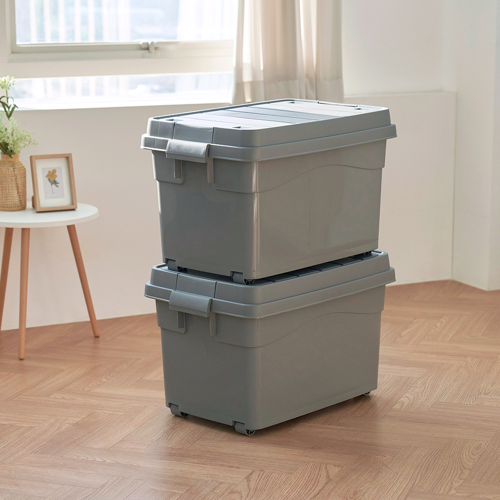 창신리빙 프랑코 퍼블릭 리빙박스 옷 정리함 90L