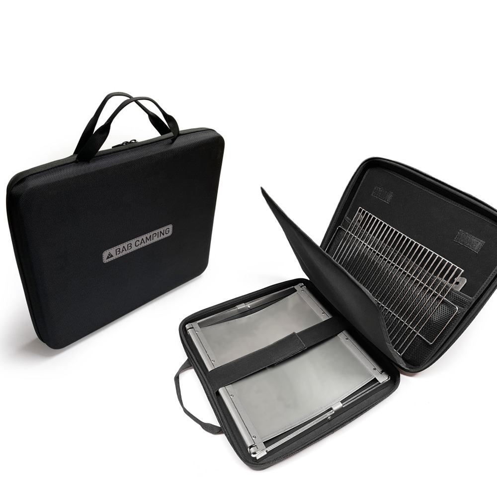 밥캠핑 엑스그릴 컴팩트 접이식 숯불 바베큐그릴 불멍 캠핑화로대