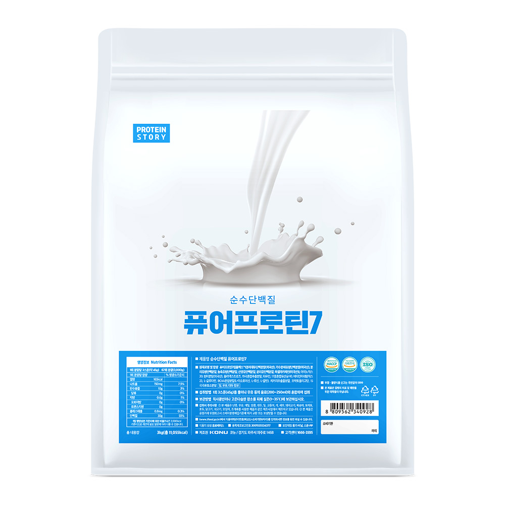 프로틴스토리 맛있는 단백질 퓨어프로틴7 아몬드 3kg 이미지 7