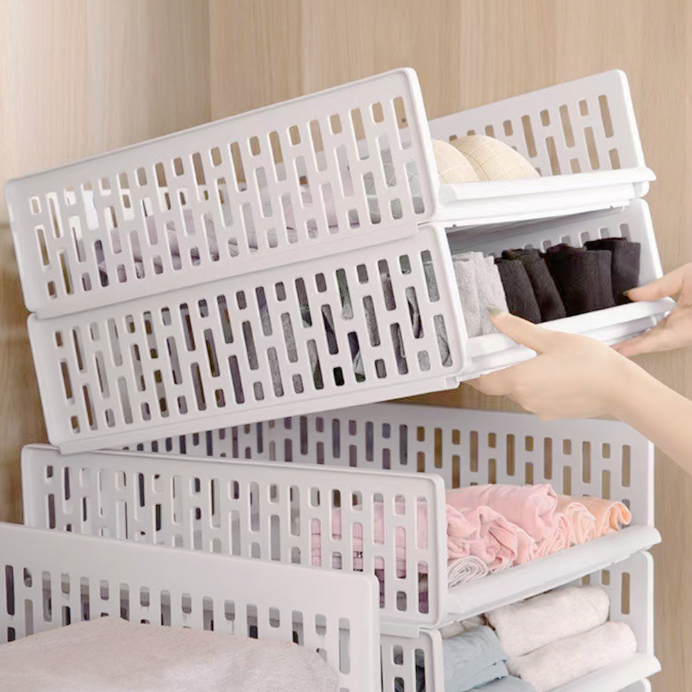 코드86 옷장정리 슬라이딩 수납 선반 트레이 옷 장롱 붙박이장 소 13cm