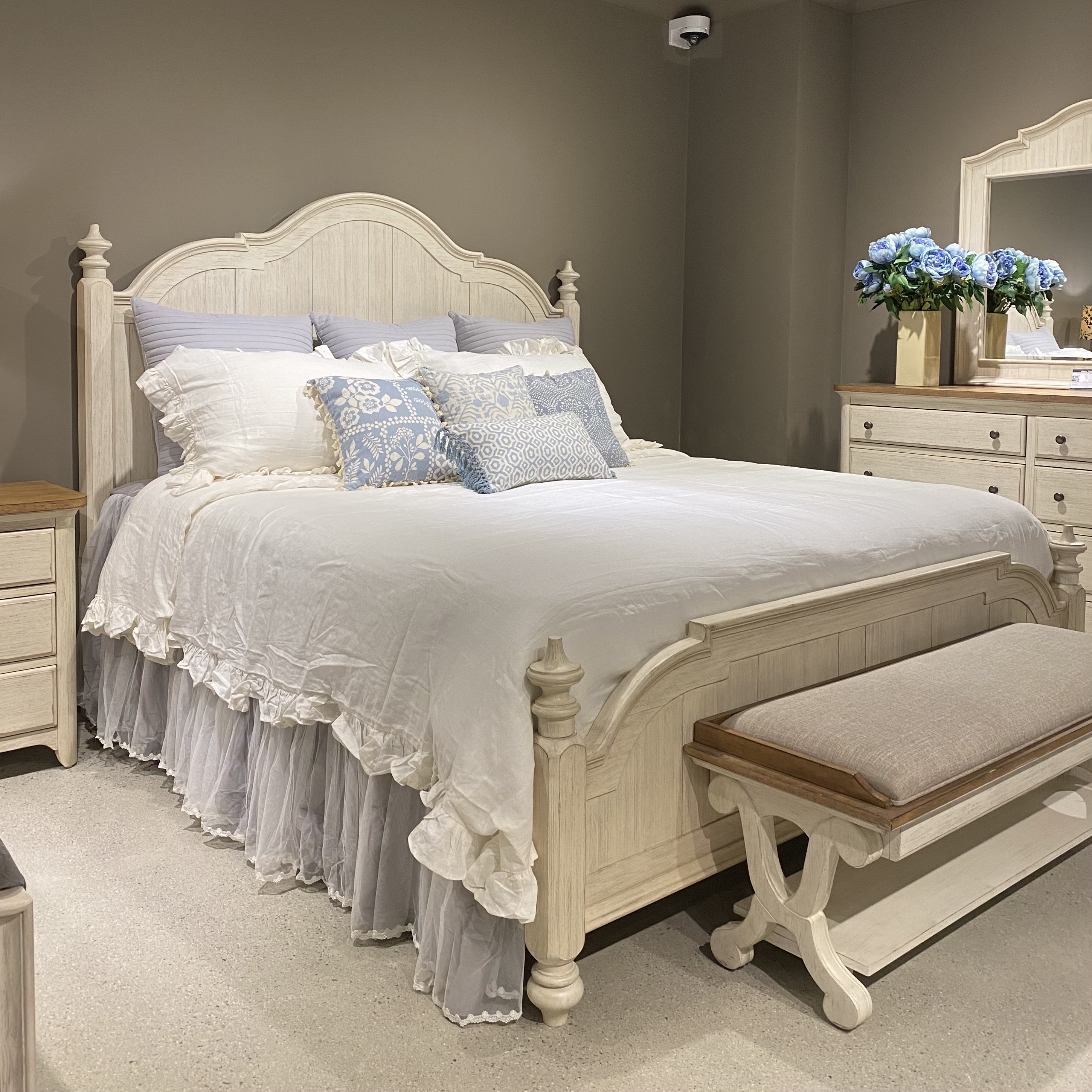 베드스커트 퀸 레이스 프릴 미라지 침대 스커트 치마