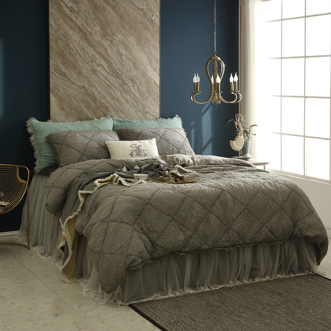 베드스커트 퀸 레이스 프릴 미라지 침대 스커트 치마