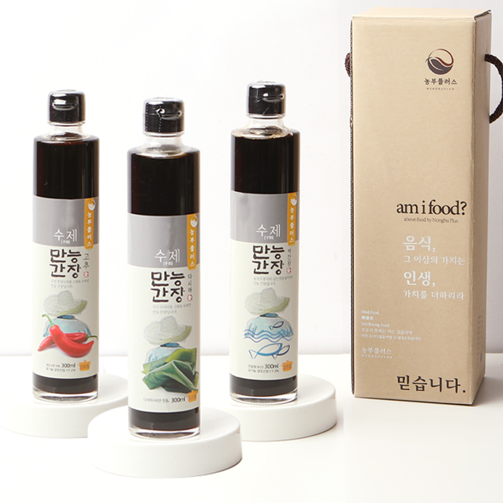 농부플러스 다시마만능간장 300ml 1병 선물세트 - 상세 이미지 4