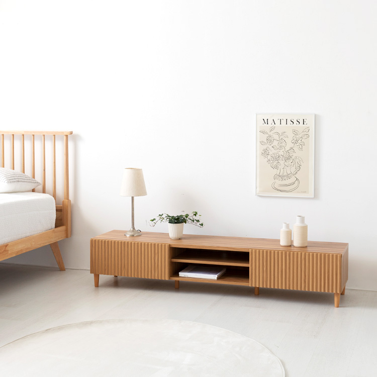 숄리드 TV거실장 템바도어 ALM35180L 1760x380x350mm, 캄포어베니어 8831.6073