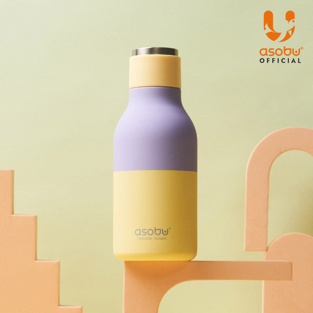캐나다 아소부 스테인레스 보온보냉 텀블러 파스텔 어반 460ml, 파스텔옐로우 - 메인 이미지