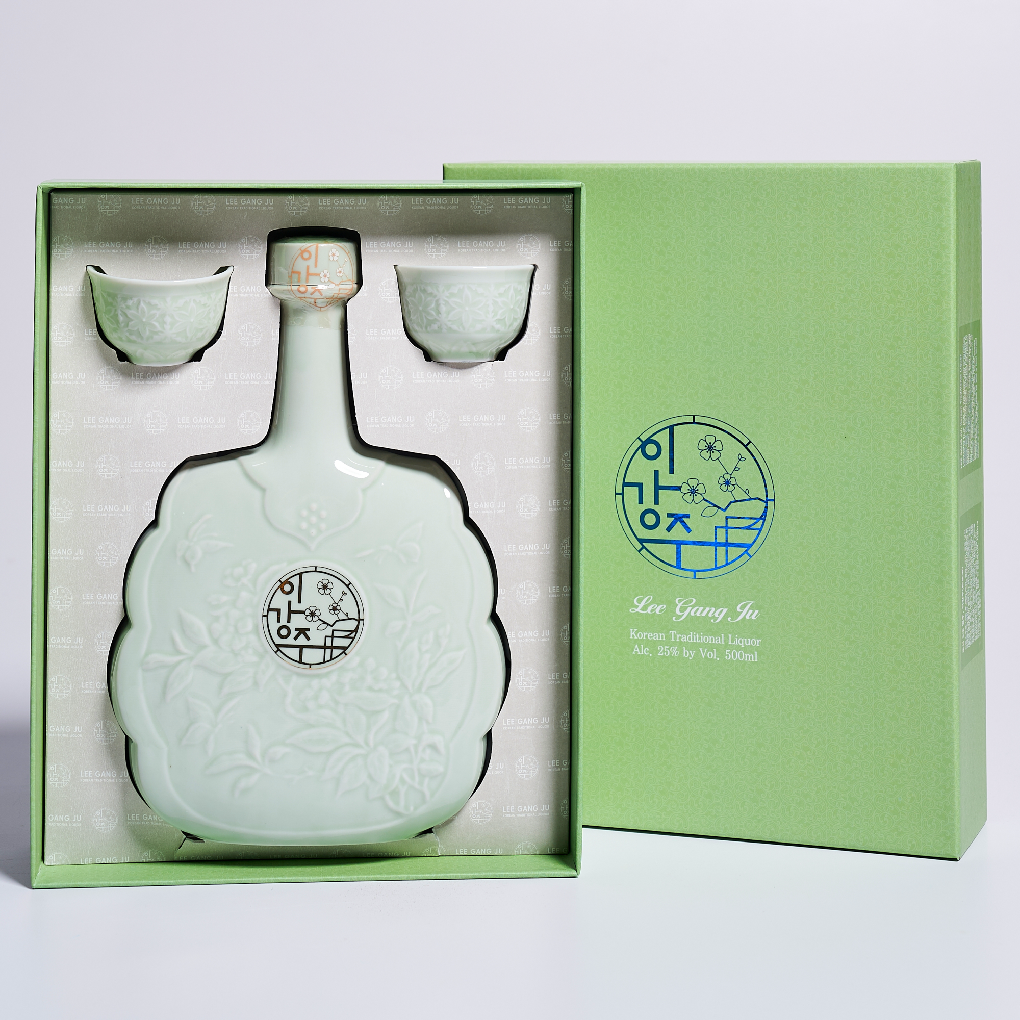 이강주 전주 특5호 25도 500ml(전용잔, 쇼핑백 포함) 선물세트 명절 술 전통주 - 메인 이미지
