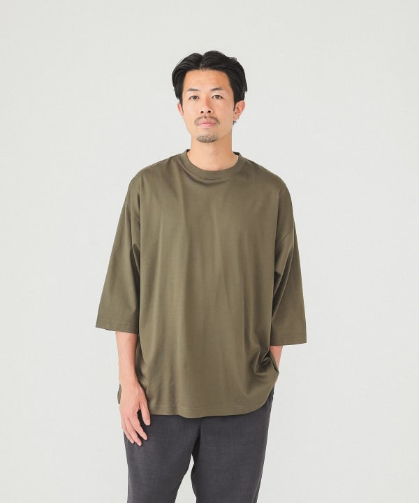BEAMS 빔스 실켓 크루넥 8부 소매 티셔츠 (3color) 이미지 3