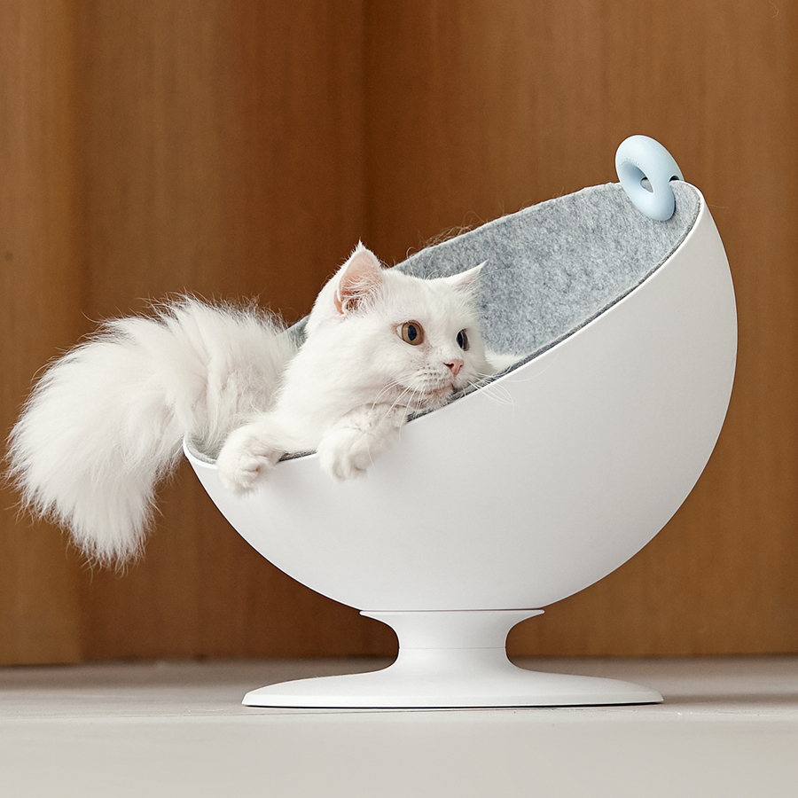 퓨리테일 고양이 강아지 회전 체어하우스