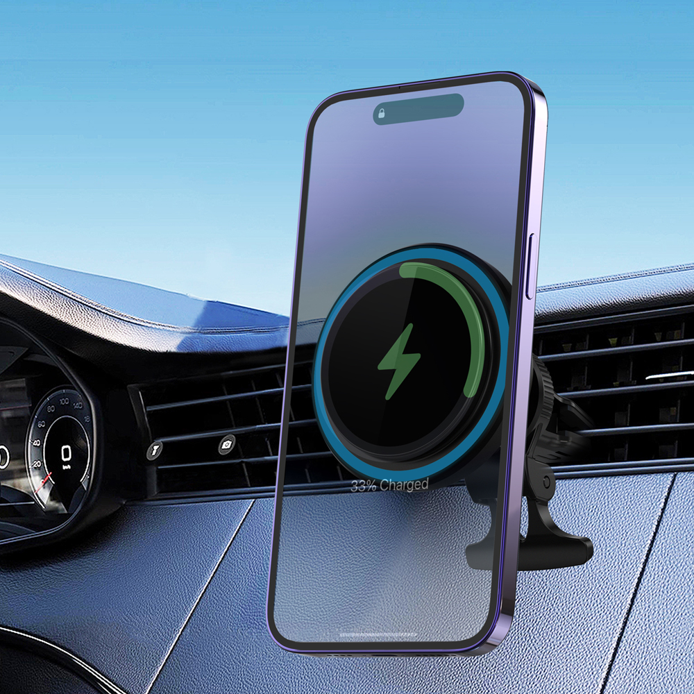 넥스트유 추로미 냉각 쿨링 맥세이프 차량용 거치대 고속 무선충전기