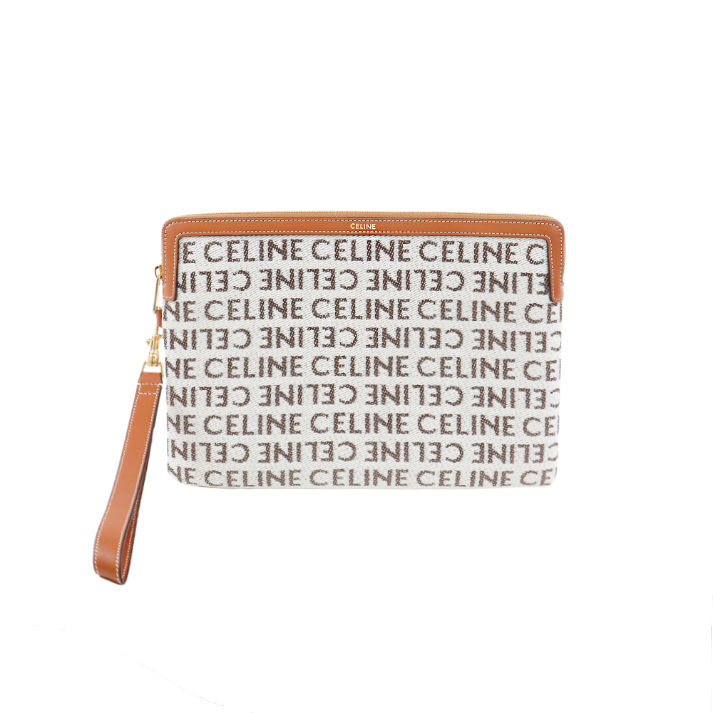 셀린느 시그니처 로고 텍스타일 클러치백 10J502FE3 02NT