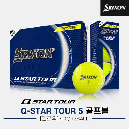 던롭코리아 2024 스릭슨 Q-STAR 투어 5 골프볼 옐로우