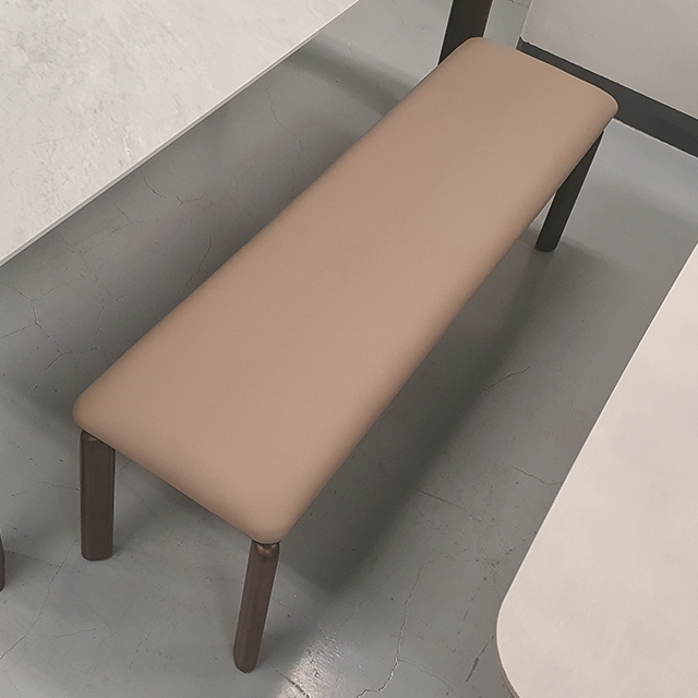 스코나 그라벤 원목 패브릭 레더 2인 벤치 의자 1100