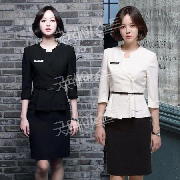 7부병원유니폼 병원 데스크 원무과 호텔 프론트 실장 코디네이터 성형외과 피부과 에스테틱