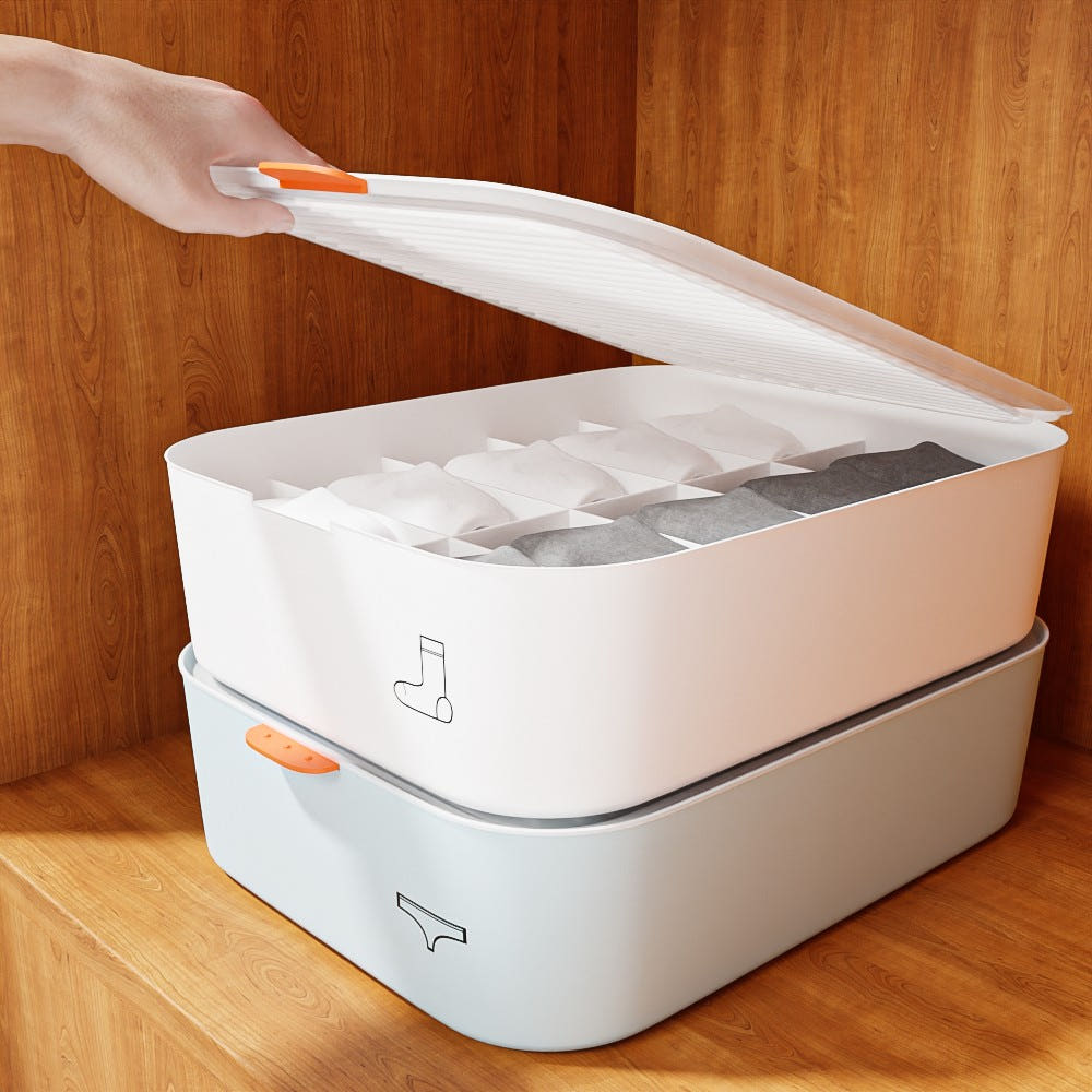 뚜껑 포함 속옷 정리함 상세