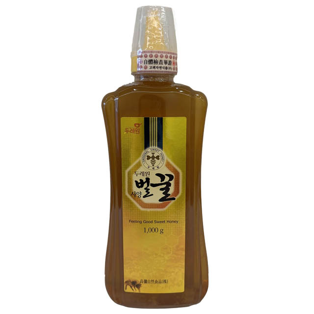 두레원 사양벌꿀 1kg 국내산 100% 튜브형 꿀물 업소용