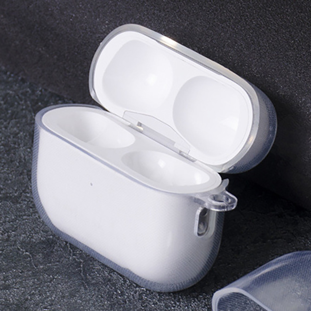 에어팟 프로 2세대 케이스 심플 투명 젤리 하드