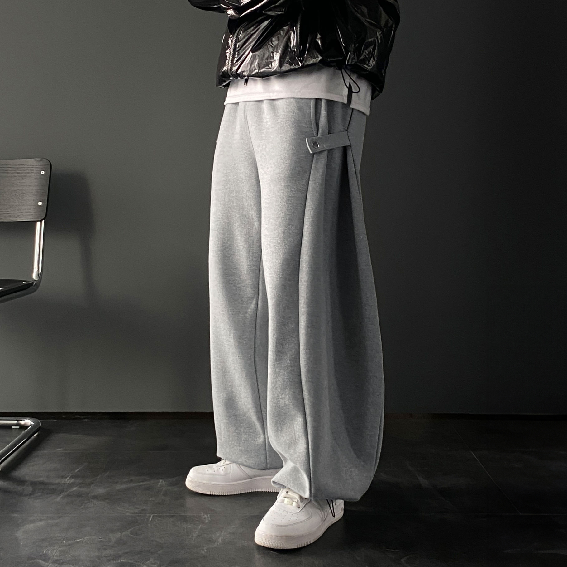 남자와이드팬츠 원턱팬츠 벌룬팬츠 통큰바지 - 상품 이미지