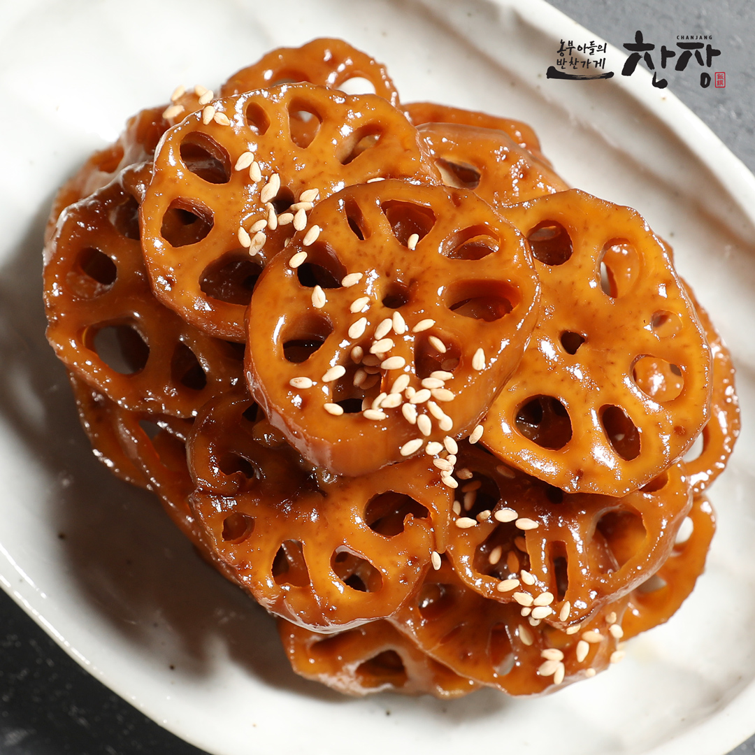 찬장 연근조림 130g : 반찬가게찬장
