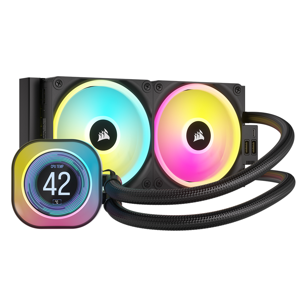 [클리어런스] 커세어 iCUE LINK H100i LCD 수냉쿨러 - 상세 이미지 2