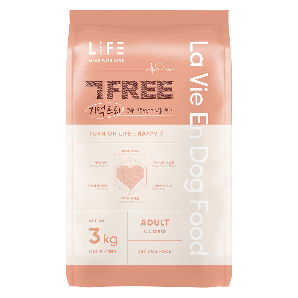 라비앙독 기억프리 강아지 사료 가수분해 다이어트 올브리드 어덜트 오리, 3kg, 1개