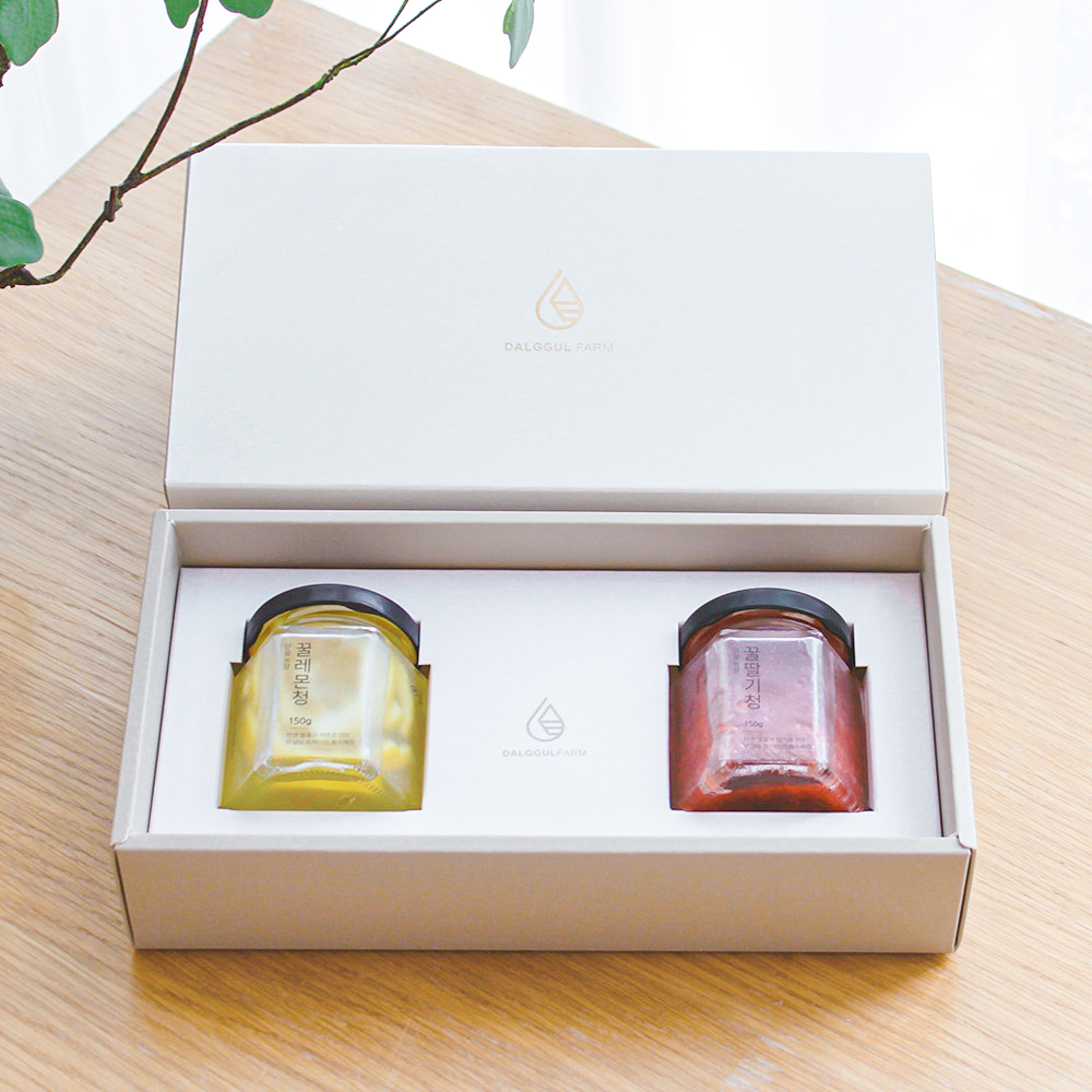 2종 추석 한가위 꿀 수제청 선물 세트 교수님 레몬 딸기청 과일청 돌잔치 결혼식 답례품