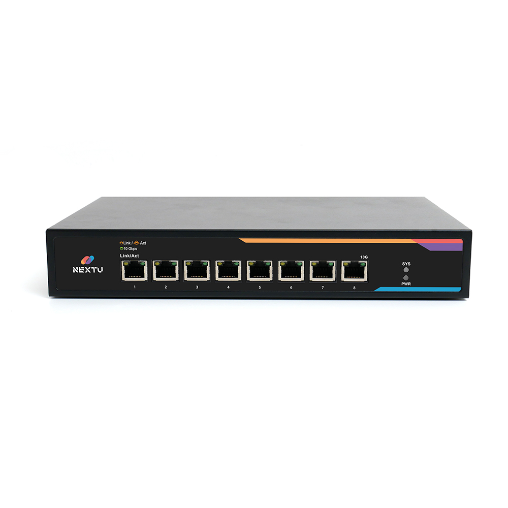 스리오 8포트 1G/2.5G/10G 멀티기가 스위칭허브 - 상품 이미지