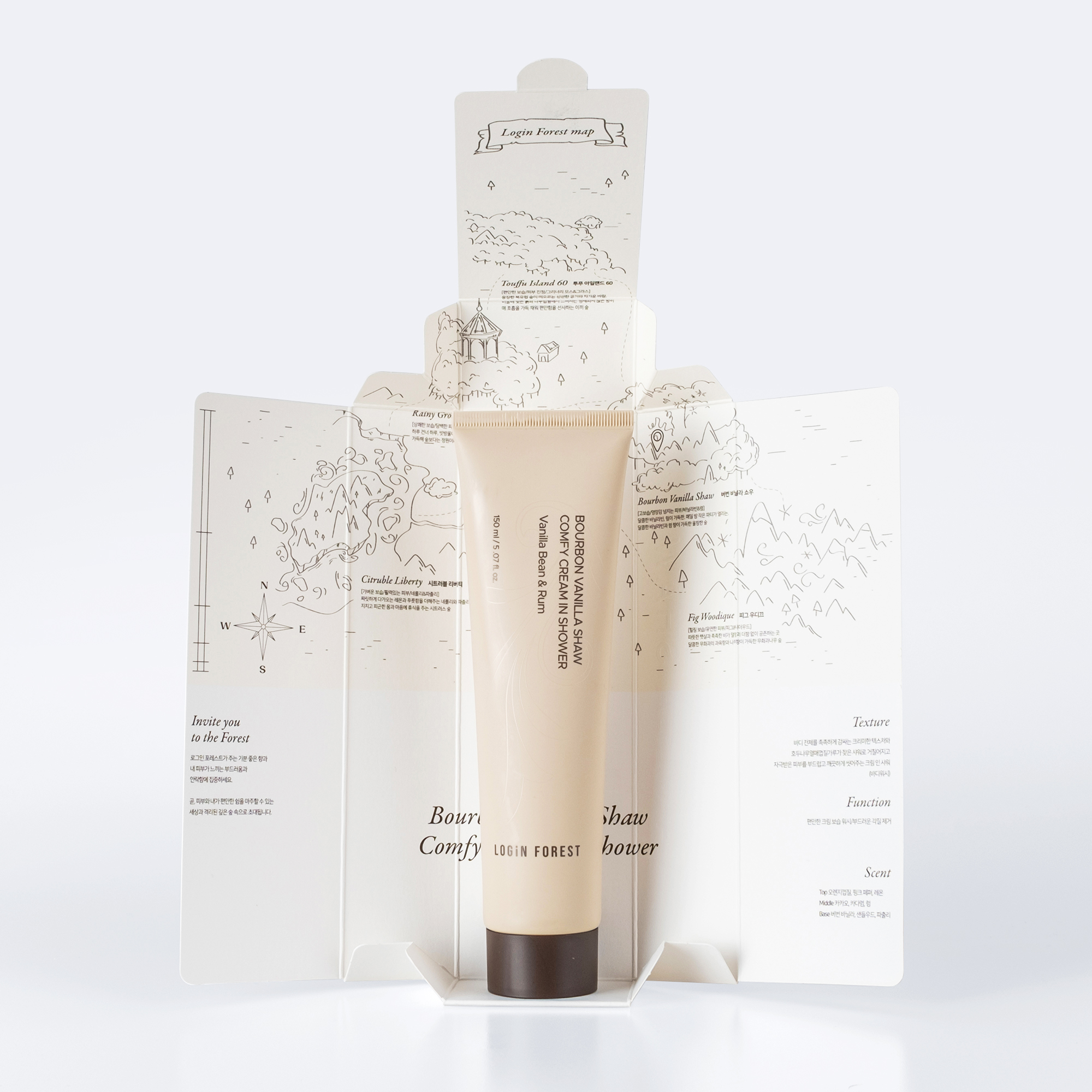 로그인 포레스트 버번 바닐라 쇼우 컴피 크림 인 샤워 150ml - 상세 이미지 2