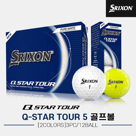 던롭코리아 2024 스릭슨 Q-STAR 투어 5 골프볼 2COLORS
