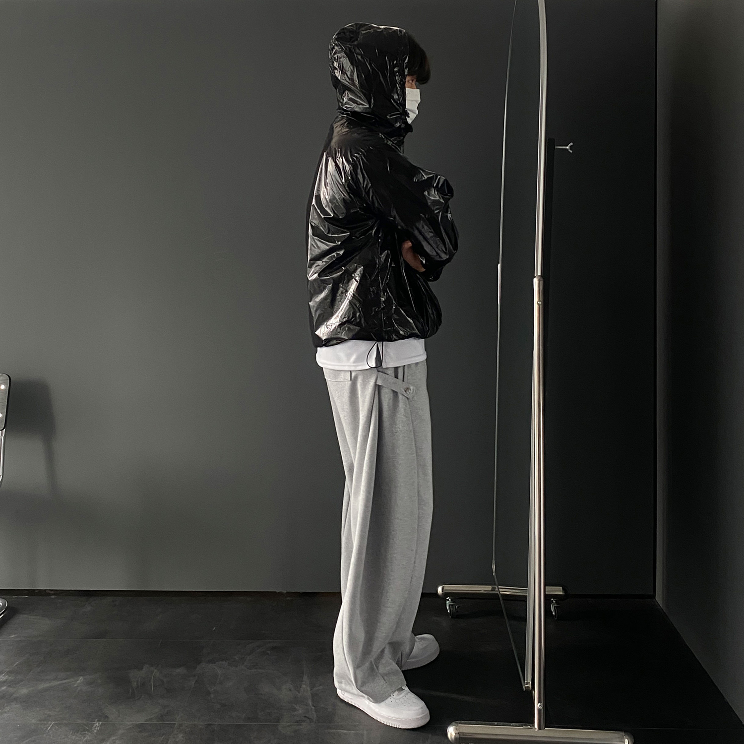 남자와이드팬츠 원턱팬츠 벌룬팬츠 통큰바지 - 상세 이미지 2